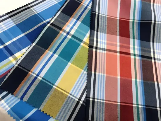100%Polyester Woven Yarn-dyed Plaid Fabric