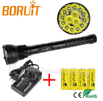 High Bright 15T6 XML-T6 LED 18000lumen 5 Modes Powerful Flashlights For Hunting Professional 15T6 Flashlight Led