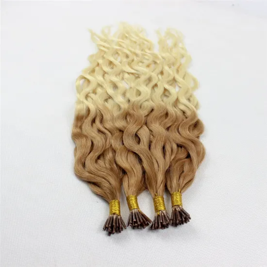 8" to 28" ombre keratin wave human hair extensions