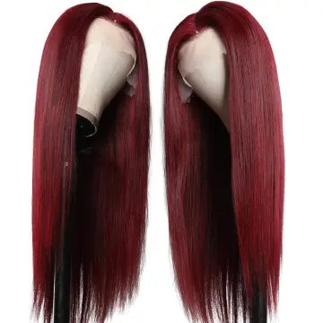 Shmily 99J Red Colored Raw Indian Virgin Human Hair Hd Full Lace Frontal Wig Vendor Lace Front Wig Human Hair For Black Women