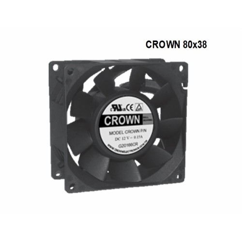 CROWN 12 V 8038 Axial Fan For Machinery