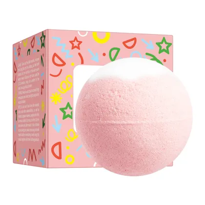 Rose Bath Salt Ball Bath Bomb - Deep Cleaning Body Bath Sponge