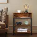 3-Tier Bedside Tables with USB and AC Ports