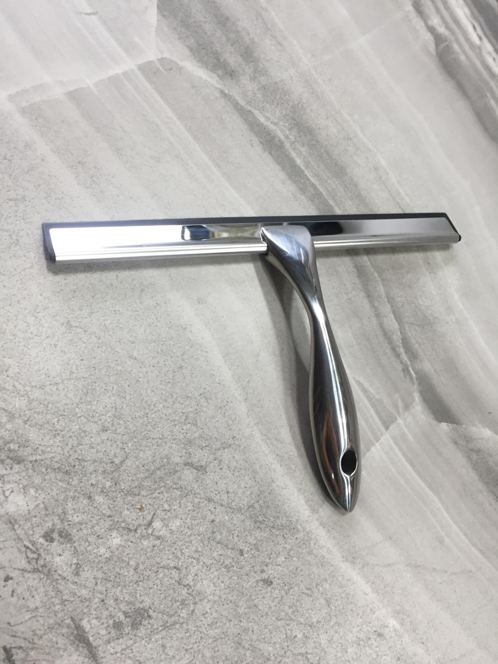 Banheiro Chuveiro Squeegee Chrome Pedaço de aço inoxidável