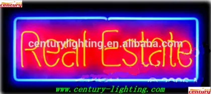 real estate neon sign