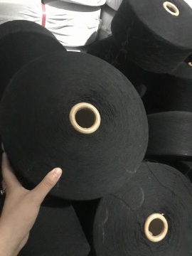 high cylinder black Ne6s Open end Recycled yarn cotton yarn for working gloves