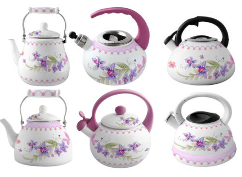 Hot sale decal tea kettle paper, transfer paper - whistling kettle , decal paper on cast iron teapot sets, decal kettles