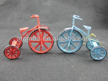 2014 christmas decoration, christmas tree decoration iron bicycle, hanging craft, tree bicycle