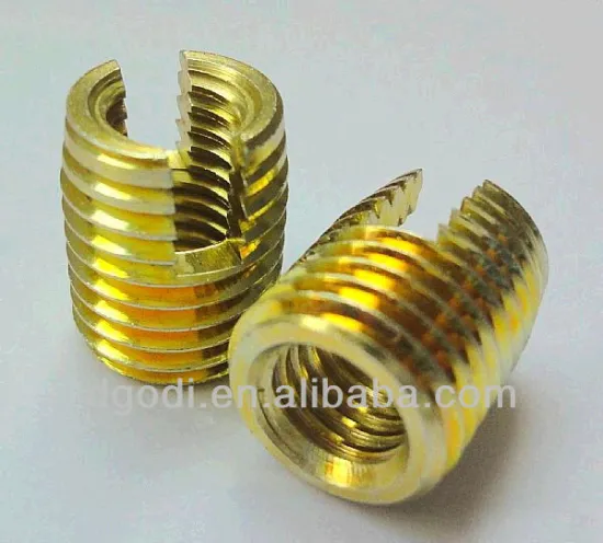 double dual zinc plated steel threading insert