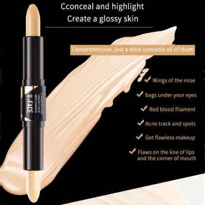 Double-Head Contour Cream Concealer Stick