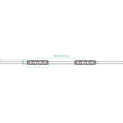 150LM per power backlit lens led module