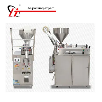Three Sides Liquid Sealing Filling and Packing Machine for Creams, Sauces, Shampoos, Lotions, and Honey