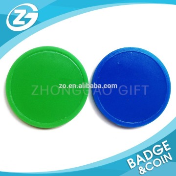 custom plastic token coin trolley coin