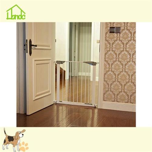 Pressure mounted baby gate with door