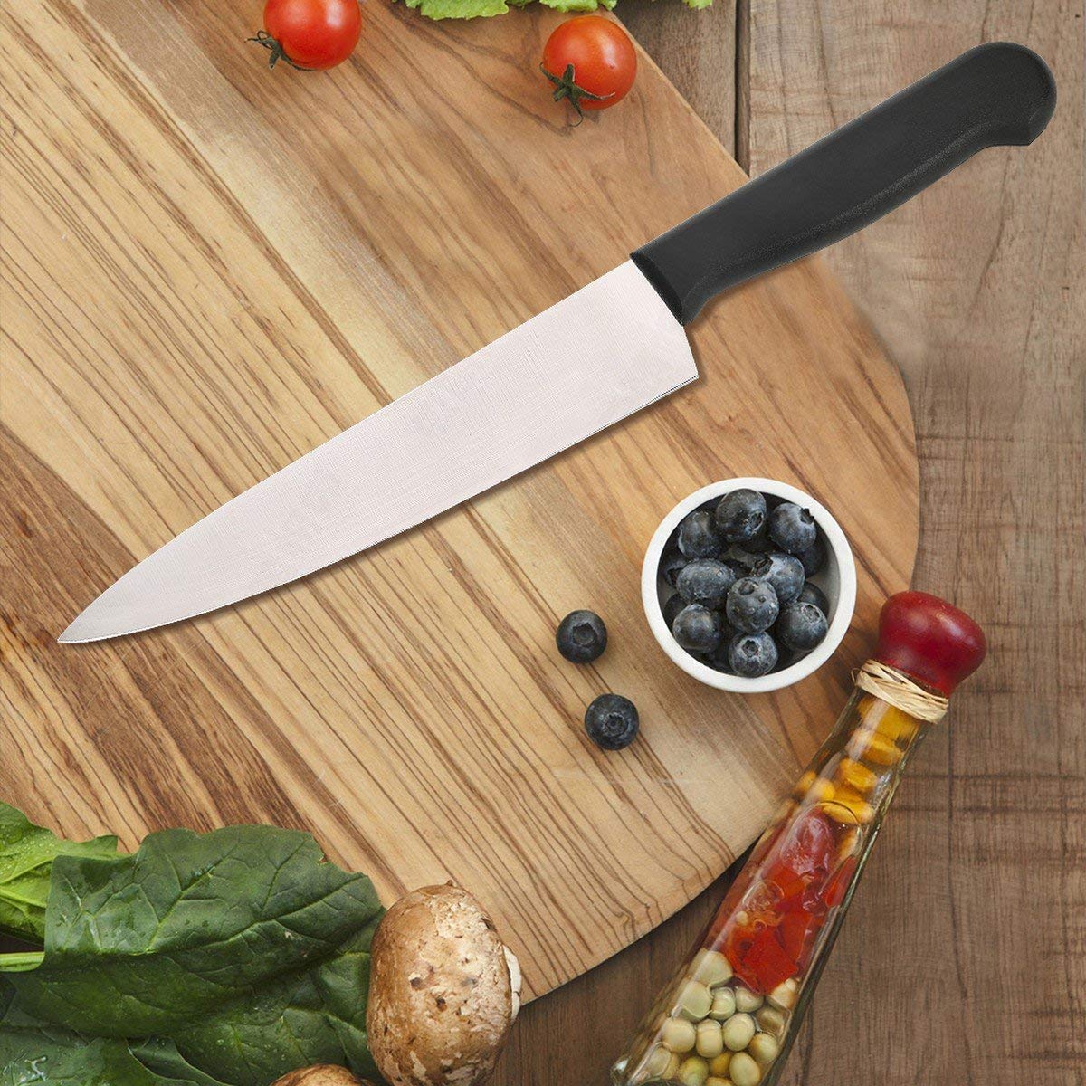 Оставляет нож на столе. Ножик Santoku Knife. Нож кухонный PROHOTEL Stainless Steel. Ножи PROHOTEL Stainless Steel 3cr13. Нож на столе.