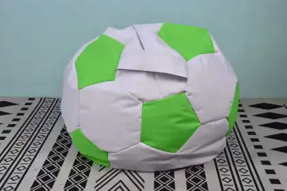 Sillón puff de tela