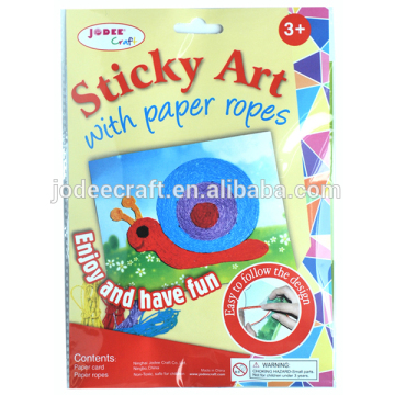2016 hot sell colorful paper ropes kids craft ideas