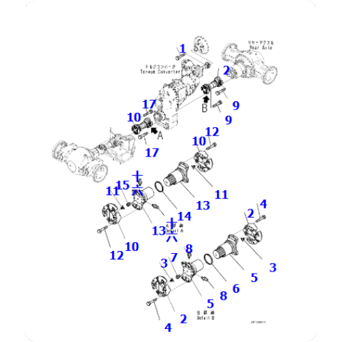 WA900-8 Loader Drive Shaft 427-20-43110