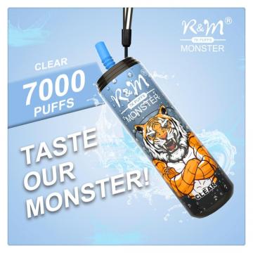 Todos os sabores R&amp;M Monster 7000 Puffs por atacado