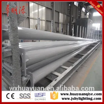 Single arm steel round tapered light pole dimensions