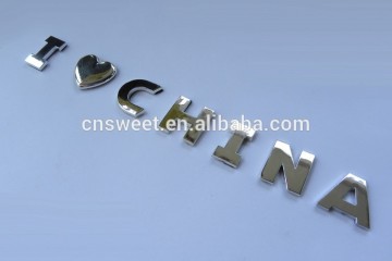 High quality wholesale Custom 3d chrome letters & numbers