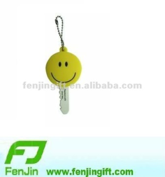 soft pvc rubber smile key cover