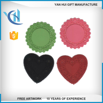 Promotion Wholesale Waterproof Round Customized Logo Coffee Tea Silicone Cup Mat