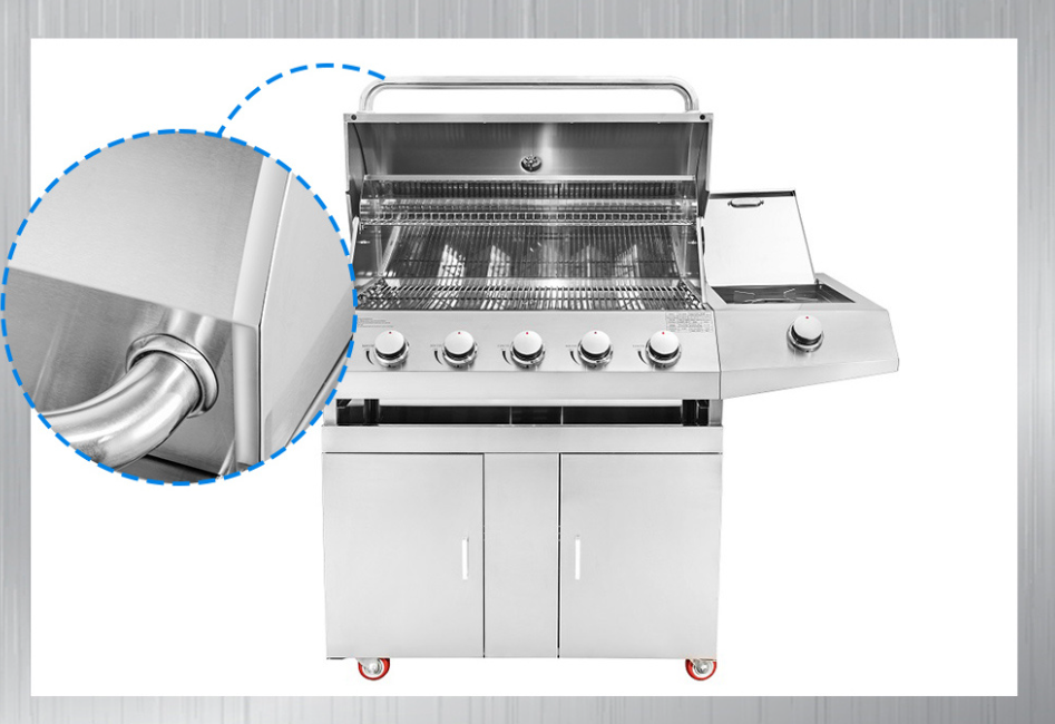 Does the smokeless grill have temperature control and time control to ensure the safety of grilled food?