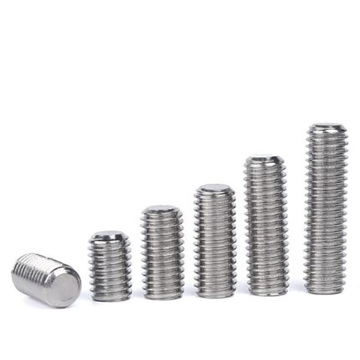 Hexagon socket set screws with flat point DIN913