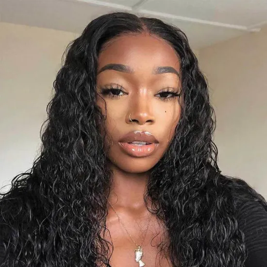 VIYA Deep Wave Human Hair 360 Lace Front Wig Natural Hairline Lace Wigs For Women