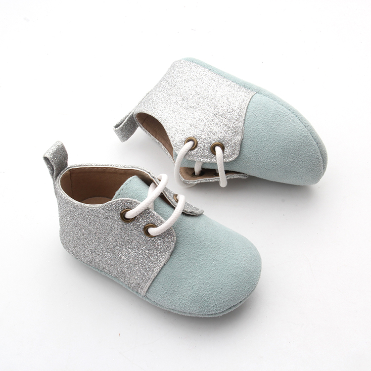 Glitter Soft Leather Unisex Baby Toddler Newborn Shoes