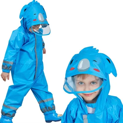 Kids Winter Transparent Raincoat