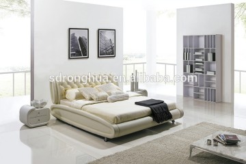 K1322 Modern bedroom furniture leather bed
