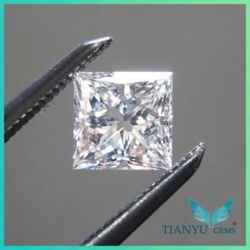 wholesale moissanite 1 carat princess cut forever brilliant synthetic moissanite