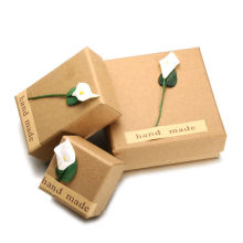 Kraft Paper Custom Jewelry Gift Ring Package Box