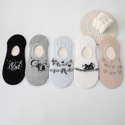 women's Flat invisible socks