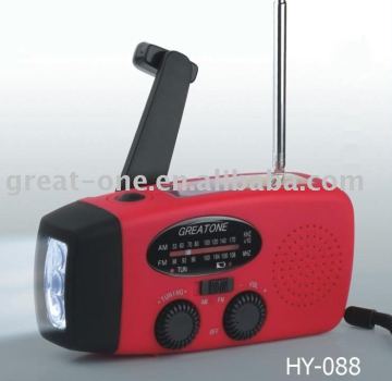 Solar Flashlight Radio