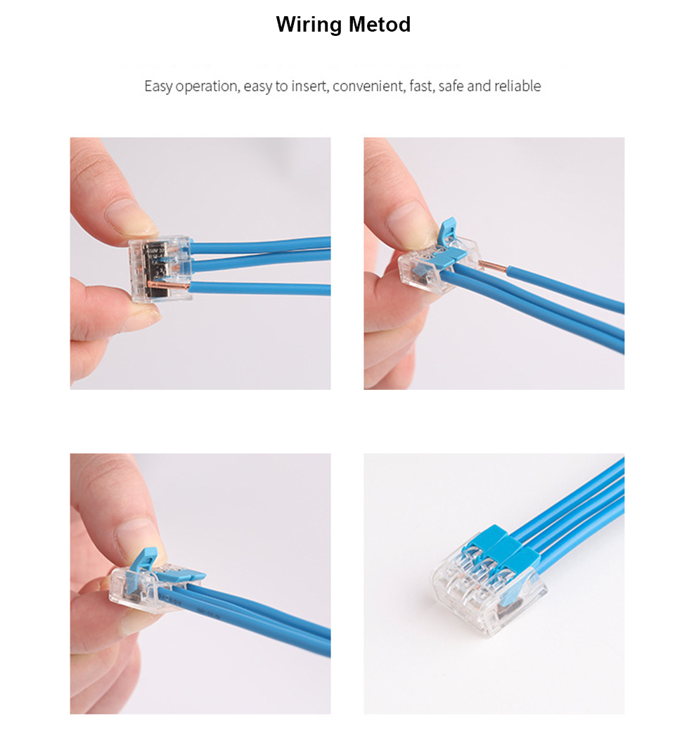 Cage Spring Terminal Block-PC41 series-Wiring Method