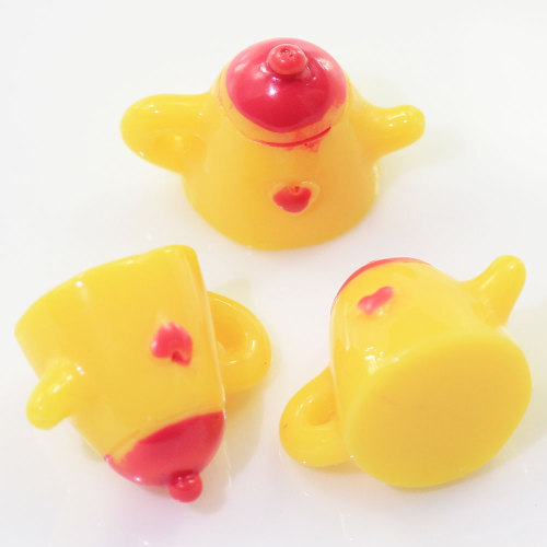 15*20mm Mini Kawaii Teapot Shaped Resin Cabochon For Handmade Craft Decor Charms DIY Toy Items Kitchen Ornaments