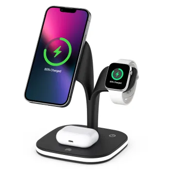 Faster 5 in 1 Magnetic Foldable Wireless Charger for iPhone 12 & 13 Series - Up to 15W