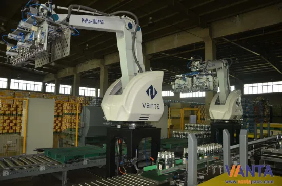 Industrial Robotic Arm Palletizer Save Labour Cost Moving Robot Stacker Machine 160kg Load