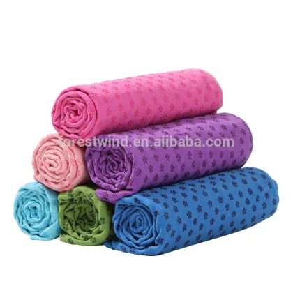 Hot Sale Customized Print Microfiber Yoga Mat Manduka