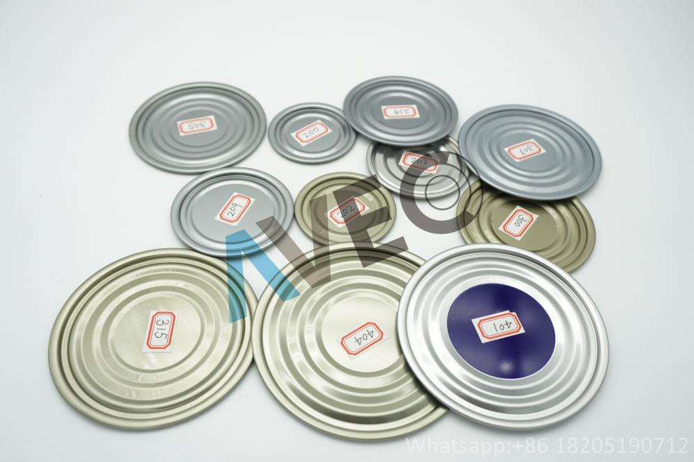 Tinplate normal bottom lids for tincan paper tube