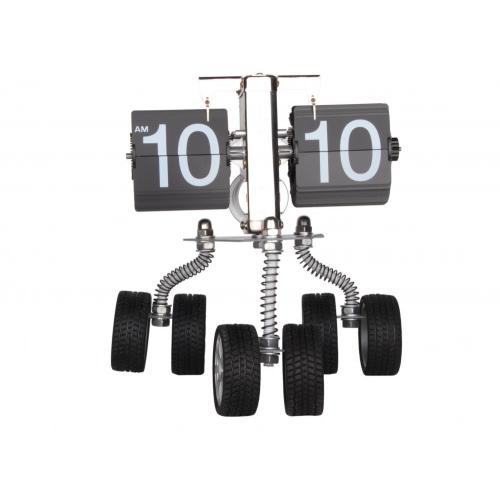 Three Wheels Car Flip Clock