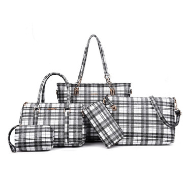 Fashion 4pcs lattice set lady Hand Bag