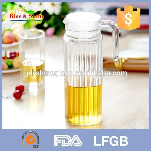 1.0l Glass Water Purifier Pitcher With Lid/glass Beer Pitcher/water