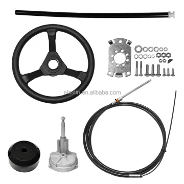 Marine Steering System 12 Ft Outboard Boat Cable for Yachts and Watercraft