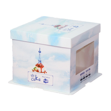 Clear Window Custom Printed Birthday Cake Box Paper