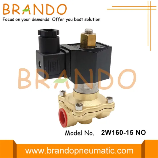 Normally Open Water Brass Solenoid Valve 1/2'' 2W160-15-NO