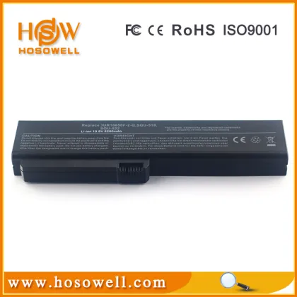 Dongguan HSW notebook akku SQU-518 SQU-522 for FUJITSU V3205 with PI965 packaging